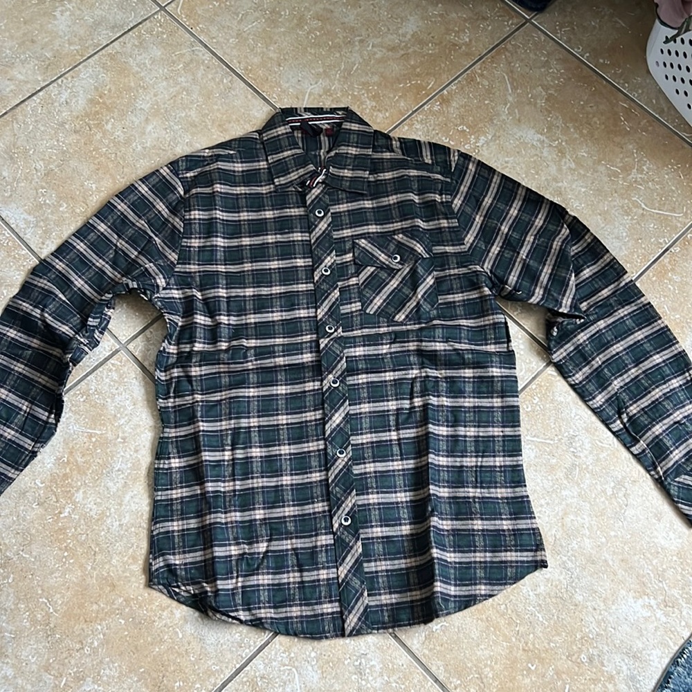 Smash Green/Brown plaid Long Sleeve